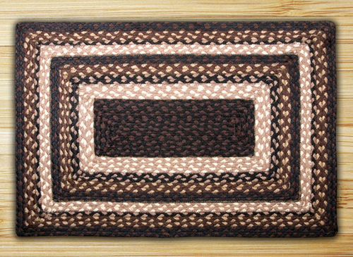 Earth Rugs 25-313 Mocha-Frappuccino Rectangle Rug
