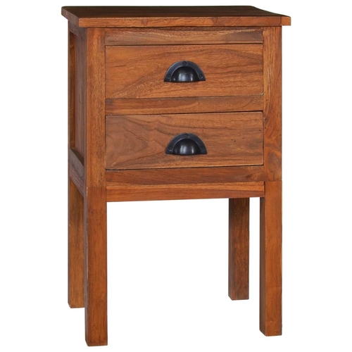 Bedside Cabinet 15.7"x13.8"x23.6" Solid Teak Wood