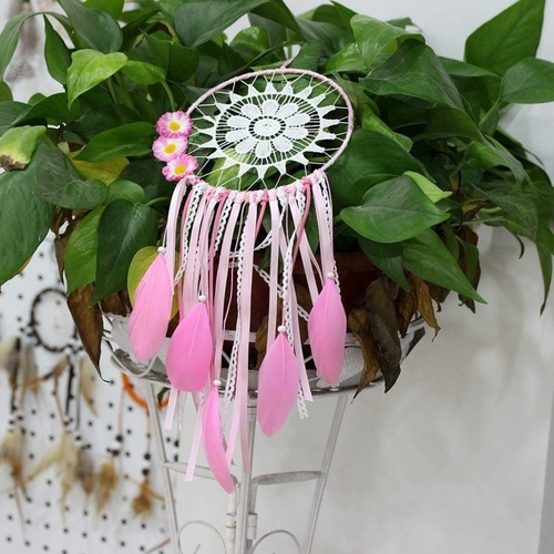Pink Ombre Tassels Dream Catcher