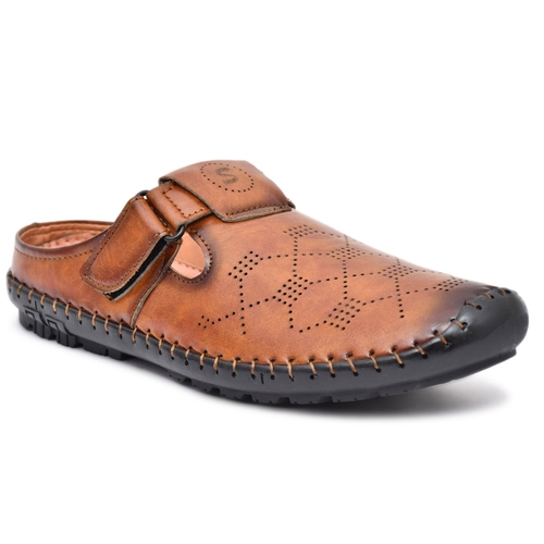 SHOES Men Synthetic Casual Sandals  (Size-UK-10) (Color-TAN)