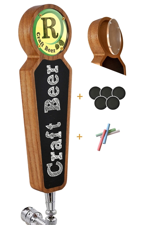 Large Wooden Chalkboard Tap Handles Kegerator Bar Restaurant Brewery