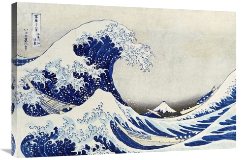 Global Gallery GCS-266563-36-142 36 in. The Great Wave of Kanagawa Art