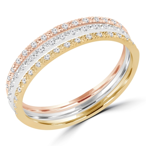 Majesty Diamonds MDR170074-3.75 0.14 CTW Round Diamond Cocktail Ring i