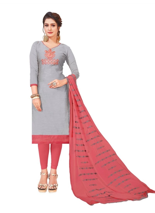 Generic Women's Modal Silk Salwar Material (Light