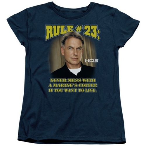 Trevco Ncis-Rule 23 - Short Sleeve Womens Tee - Navy- Extra Large