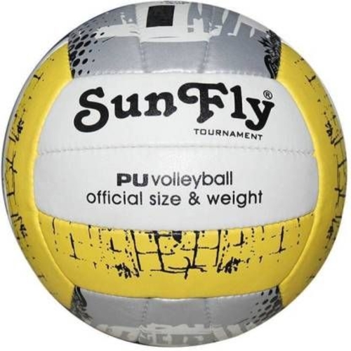 PU Volleyball Machine Stitched White&Yellow