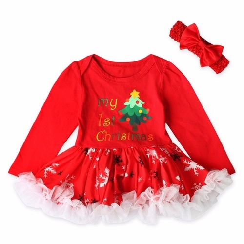 Christmas style Toddler Newborn Baby Girls dress