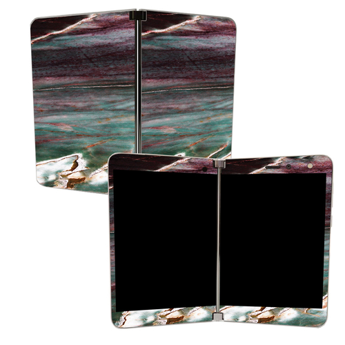 MightySkins MISURDUO-Grunge Marble Skin for Microsoft Surface Duo - Gr
