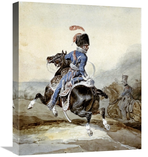 Global Gallery GCS-266378-22-142 22 in. Officier DArtillerie Galopant 