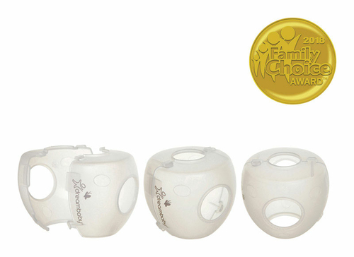 Dreambaby 5989256 EZY-Fit Clear Plastic Door Knob Covers - Pack of 3