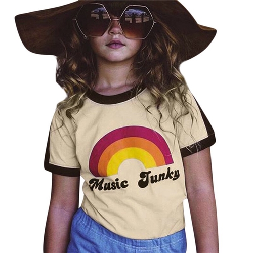 Fashion Kids Children Unisex T-shirt Baby Girls