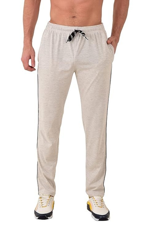 Men Grey Regular fit Cotton Trackpants Size L