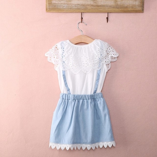 Baby Girls Fashion Lace Sling Dress Sleeveless