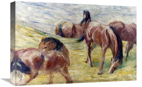 Global Gallery GCS-278394-22-142 22 in. Horses Out to Pasture Art Prin
