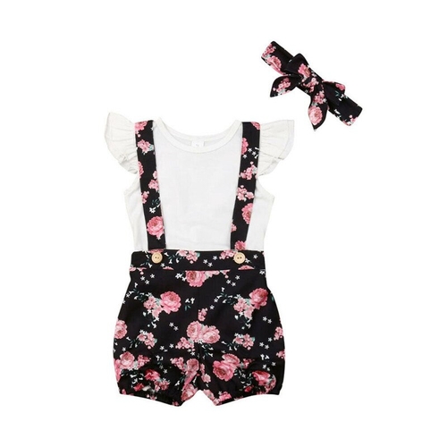 2019 Toddler 3Pcs Infant Baby Girls Clothes Set