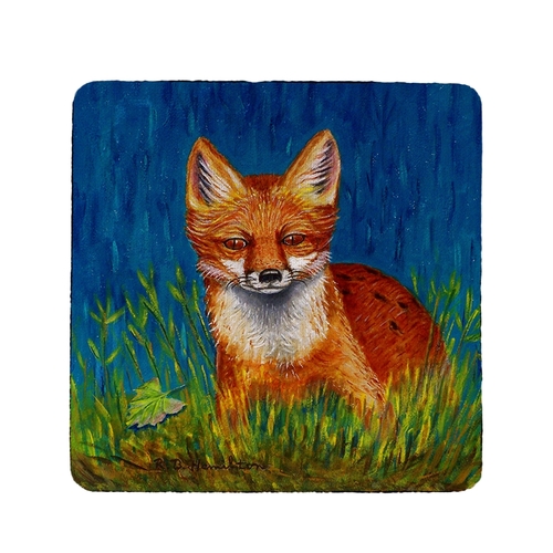 Betsy Drake CT139 Red Fox Coaster - Set of 4