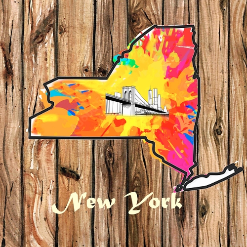 State Of New York A 3 Inch Diameter Patches