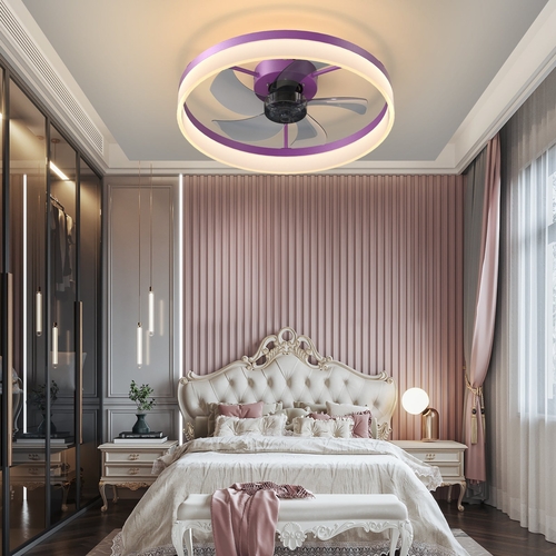 Ceiling Fans with Lights Dimmable LED Embedded installation of thin