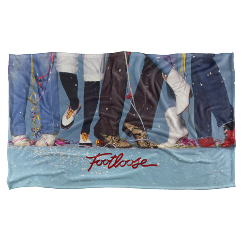 36 x 58 in. Footloose & Loose Feet Silky Touch Blanket, White