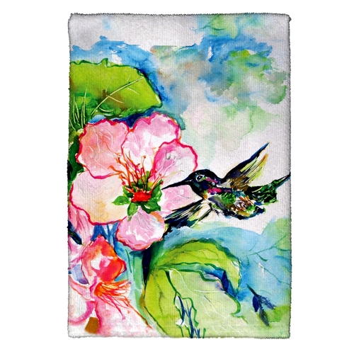 Betsy Drake KT437 Hummingbird & Hibiscus Kitchen Towel