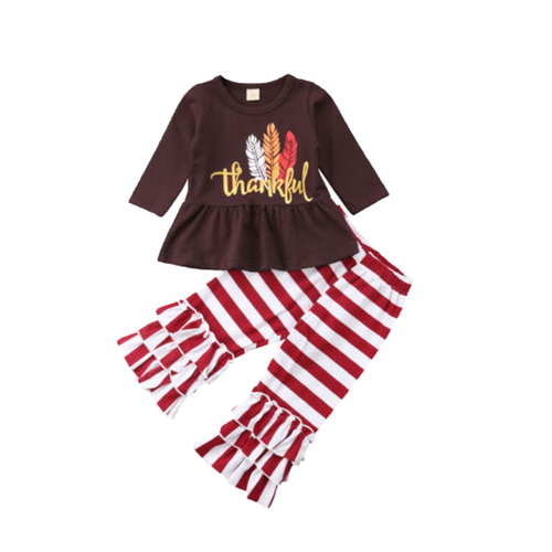 1 6T Baby Kids Girl Thanksgiving Costume Clothes