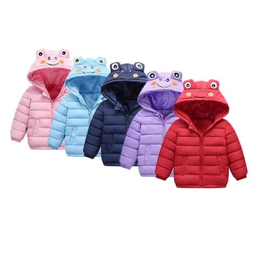 Baby Girl Winter Coat Clothes Solid Warm Thick