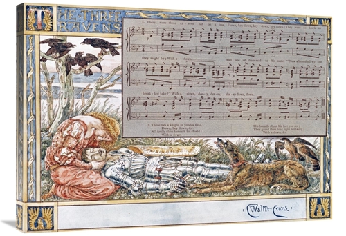 Global Gallery GCS-267888-36-142 36 in. The Three Ravens Art Print - W