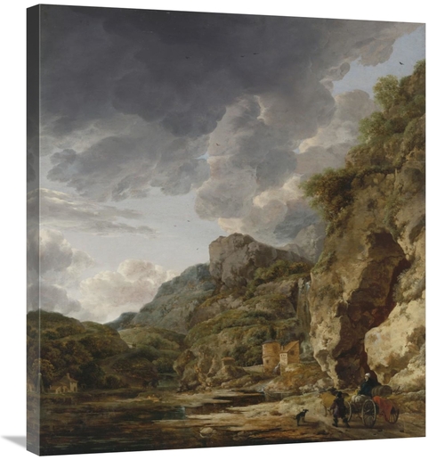 Global Gallery GCS-459988-30-142 30 in. Mountain Landscape with River 