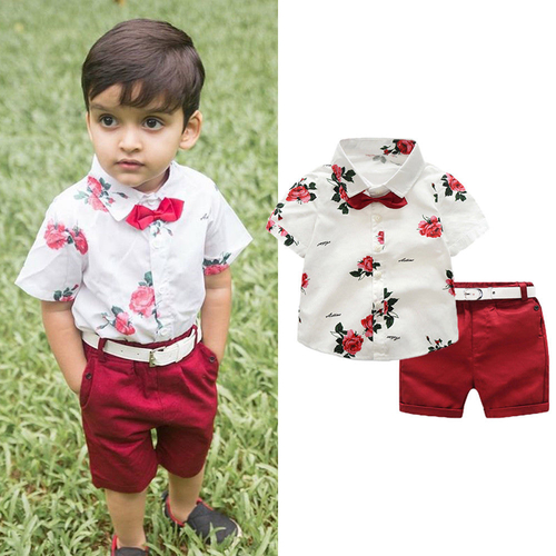 1 7Y Summer Toddler Baby Boys Gentleman Clothes