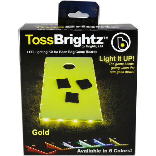 Brightz 9700436 TossBrightz Bag Game LED Lighting Kit  Gold