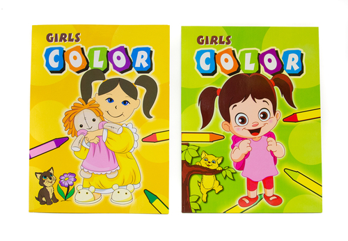 Girls' Coloring Book 96 Pages