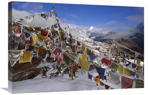 Global Gallery GCS-453470-2030-142 20 x 30 in. Iced Up Prayer Flags&#4