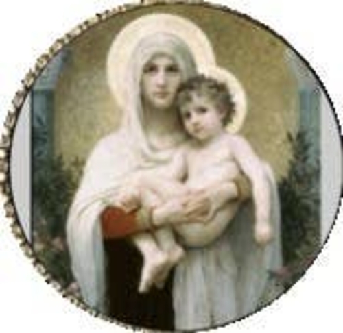 3 Inch Cloth Patch Madonna Child