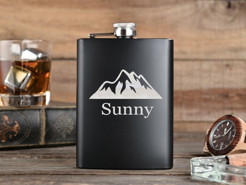 Engraved Hip flask Personalized Flasks Groomsmen Flasks Stainless