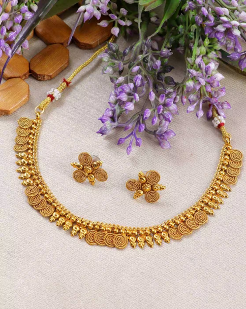 Artificial Stylish Choker Set For With Matching Earring for Women