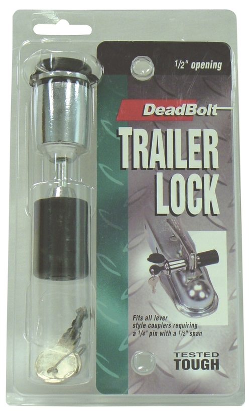 Barjan 07230 0.25 x 0.5 in. Trailer Hitch Lock - Fits All Lever Style 