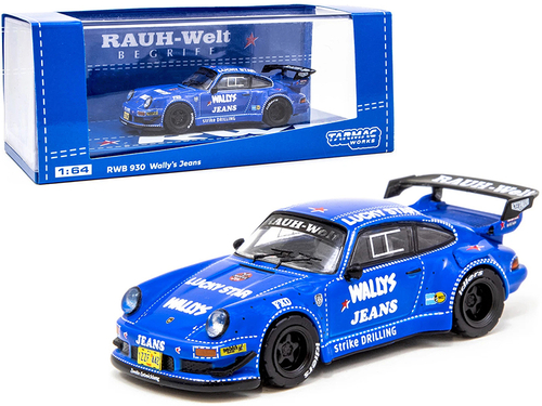Porsche RWB 930 \Wally\'s Jeans\" Blue \"RAUH-Welt BEGRIFF\" 1/64
