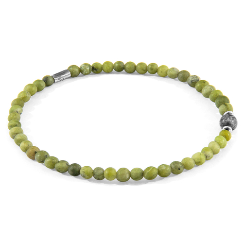 Jade and Jasper Walter Silver and Stone SKINNY Bracelet