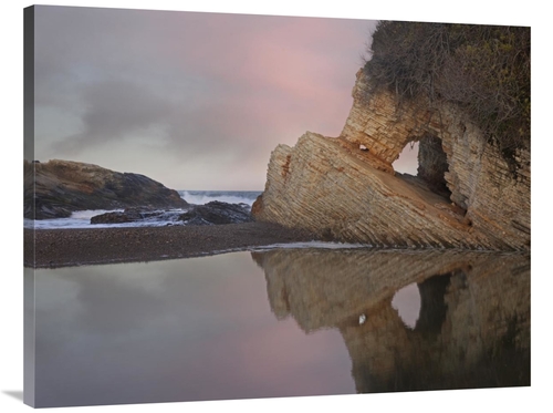 Global Gallery GCS-397050-3040-142 30 x 40 in. Cave Reflected in Pool 