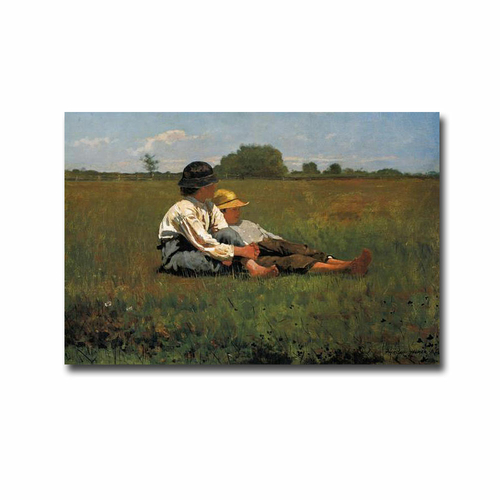 Artistic Home Gallery 1624956BG Boys in A Pasture by Winslow Homer Pre