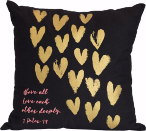 Carpentree 136721 16 x 16 in. Love Each other 20686-1 20687-2 Pillow