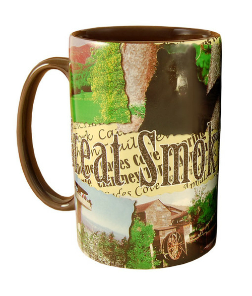 Americaware SMSMT02 Smoky Mountains 18 oz Tall Color Etched Mug