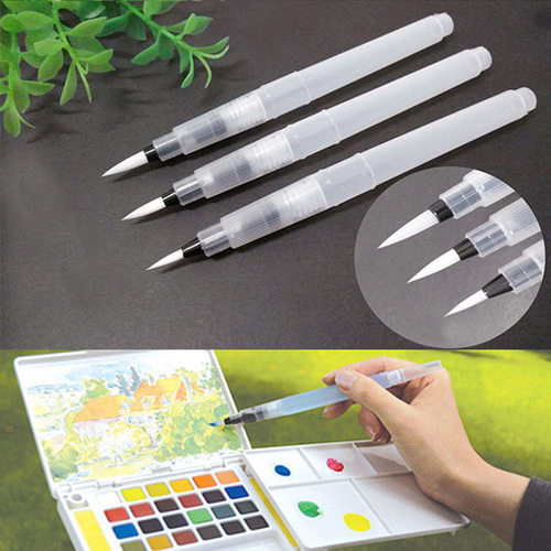 9PCS Refillable Pilot Water Brush Ink Pen For