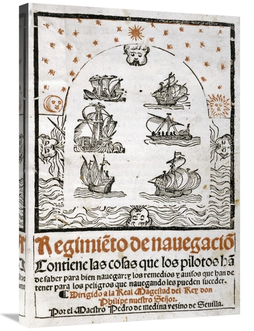 Global Gallery GCS-266177-30-142 30 in. Cover of Spanish Navigation Gu