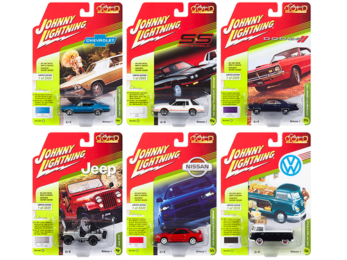 Classic Gold 2018 Release 1 Set B of 6 1/64 Diecast Model Cars by