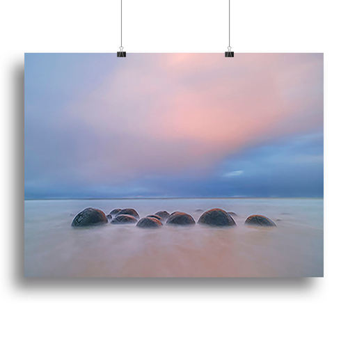 Moeraki Boulders Canvas Print or Poster