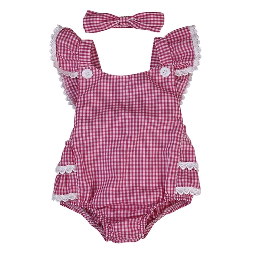 Cute Newborn Infant Baby Girls Jumpsuit Bodysuit