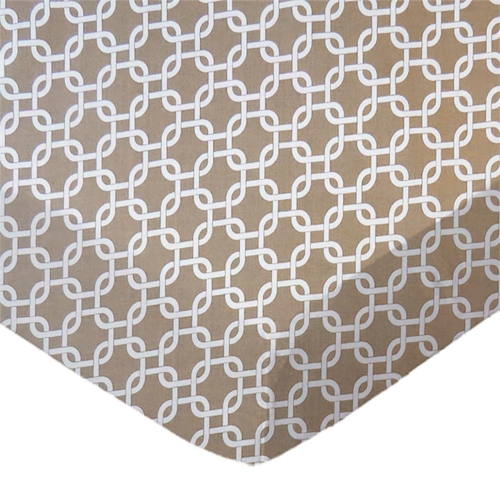 SheetWorld Fitted Moses Basket Sheet - 100% Cotton Woven - Camel