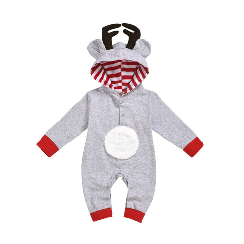 Christmas Infant Baby Girl Boy Rompers 0 18M Long