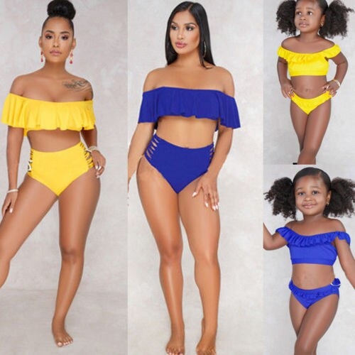 Brand New Mother Daughter Swimsuit Family